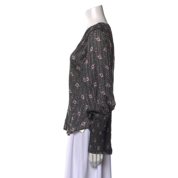 Veronica Beard Maree Silk Floral Blouse - Picture 3 of 10